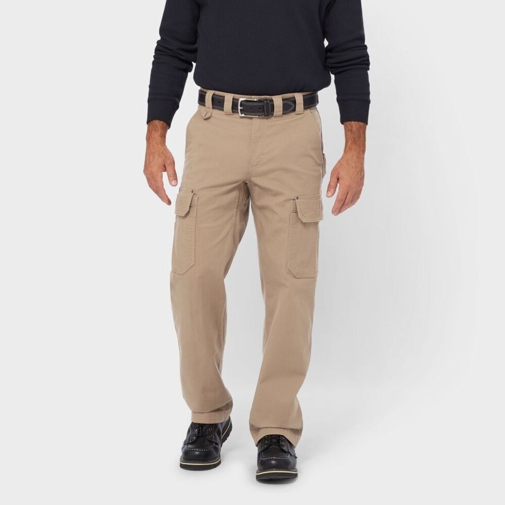 Duluth Trading Co. Men’s Tan Heavy Canvas Carpenter Cargo Pants Size 44/28